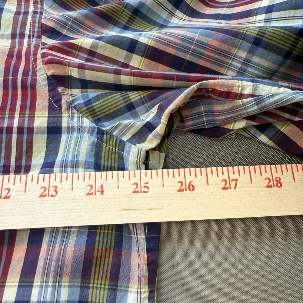 Banana Republic Men's Shirt Sz XL 17/17.5 Long Sleeve‎ Button Down Plaid